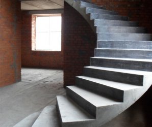 межэтажниые винтовые бетонные лестницы