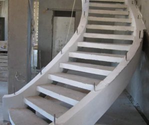 изготовление бетонной лестницы