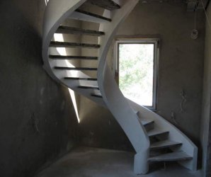 винтовая бетонная лестница - эксклюзив